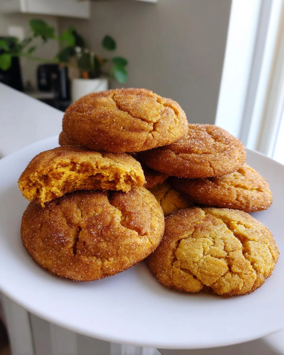 pumpkin snickerdoodle cookies - detail 1
