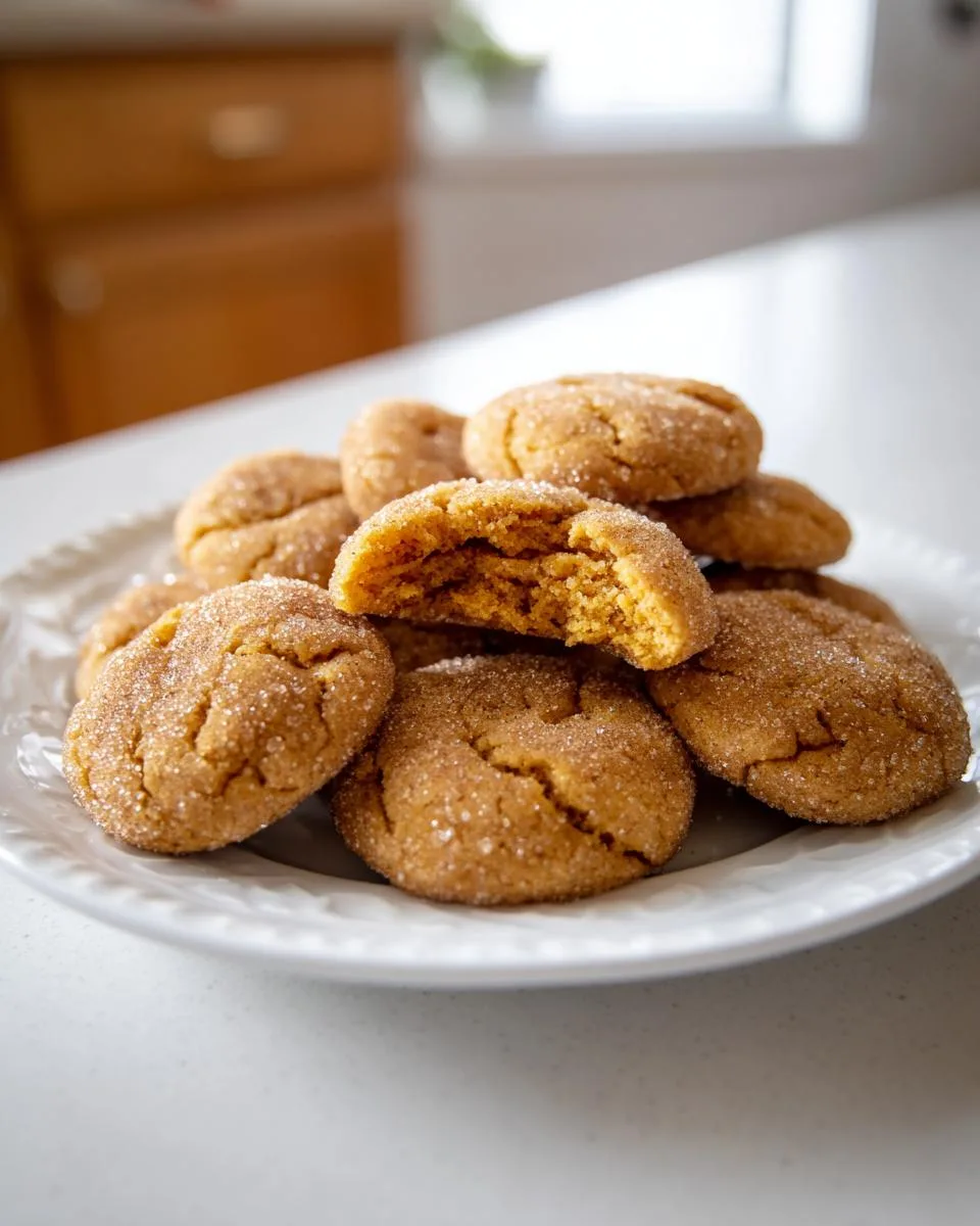 pumpkin snickerdoodle cookies - detail 2