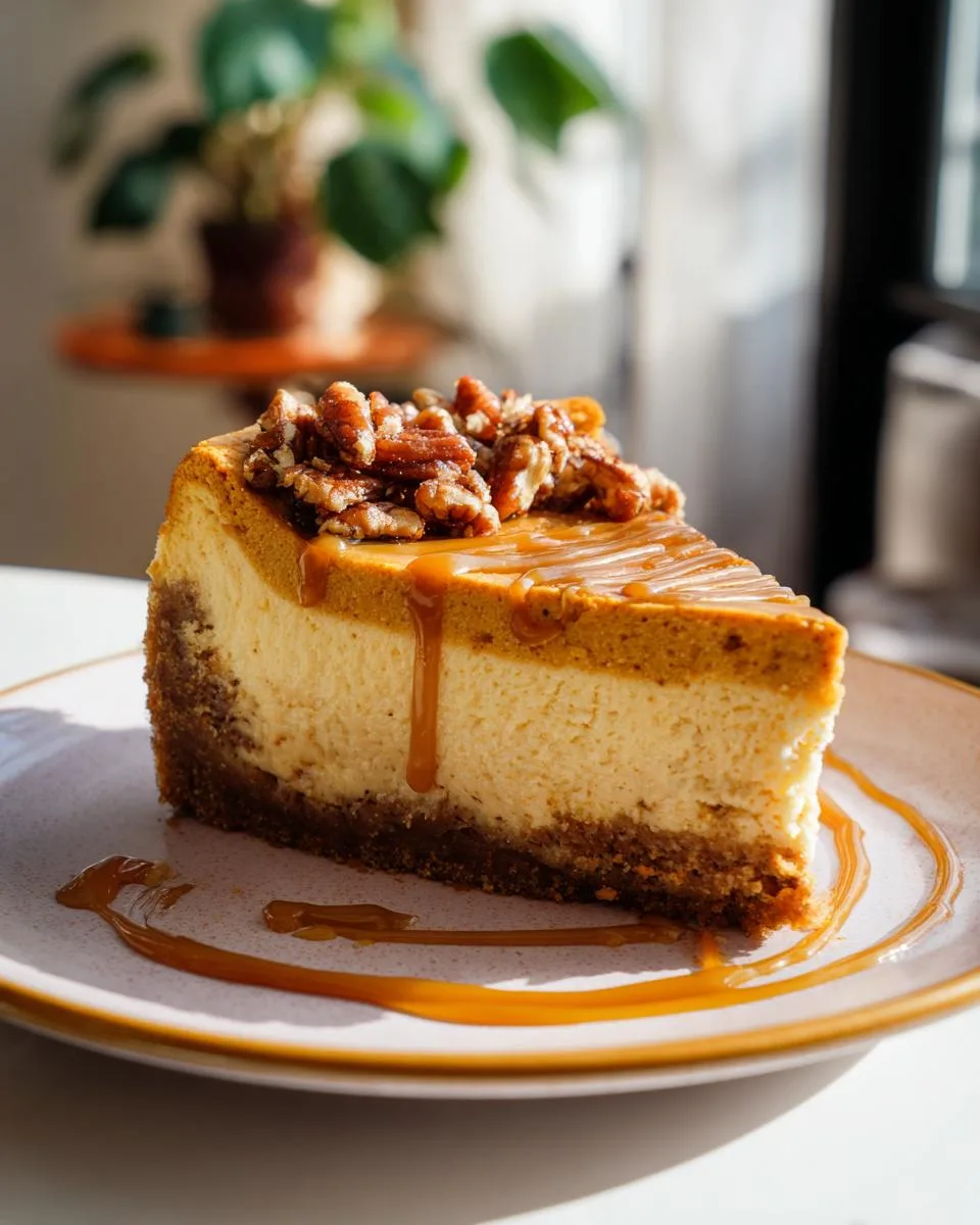 sugar free pumpkin cheesecake - detail 2