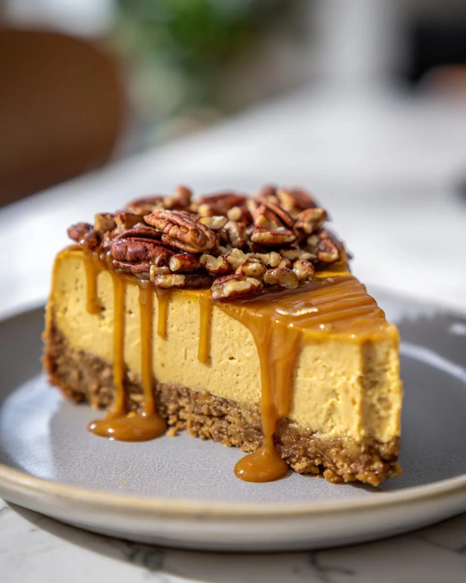 sugar free pumpkin cheesecake - detail 4