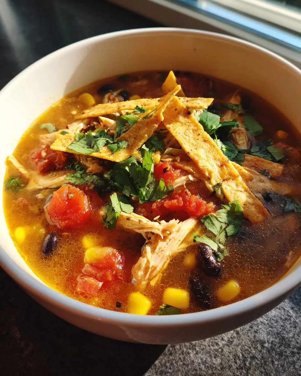 Cheap Chicken Tortilla Soup - detail 2