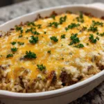 Cheesy Hamburger Rice Casserole