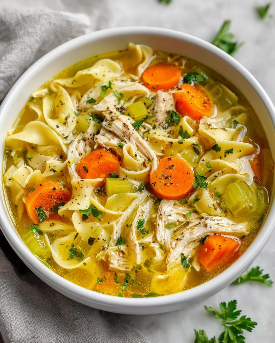 Chick Fil A Chicken Noodle Soup - detail 2