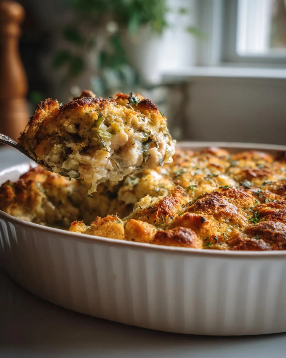 Chicken and Stuffing Casserole - detail 2