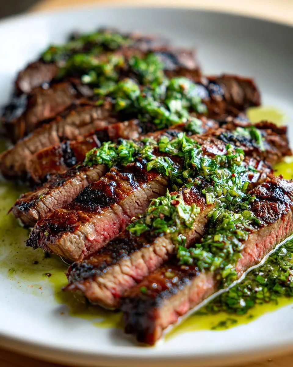 Chimichurri Marinated Flank Steak - detail 1