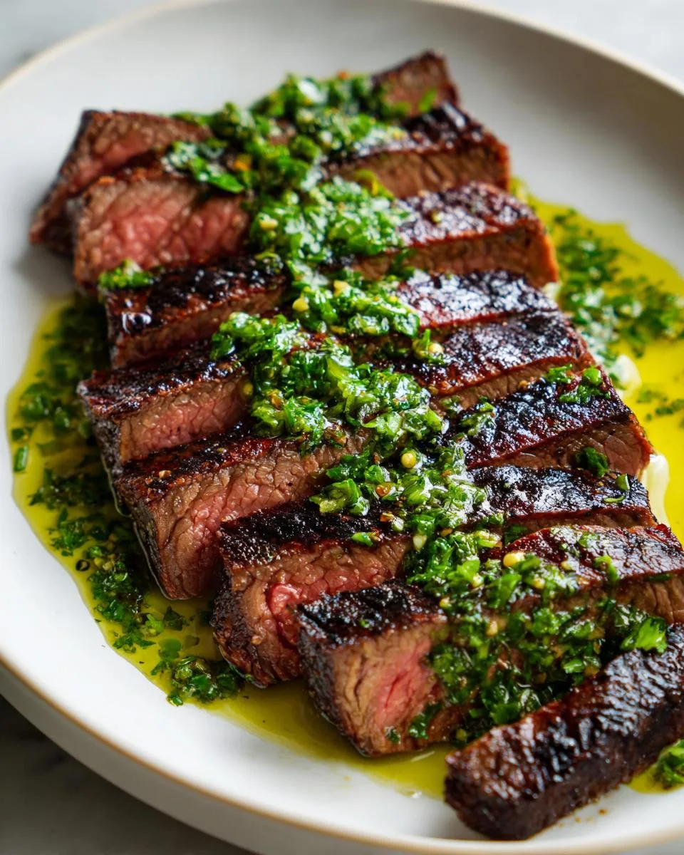 Chimichurri Marinated Flank Steak - detail 3