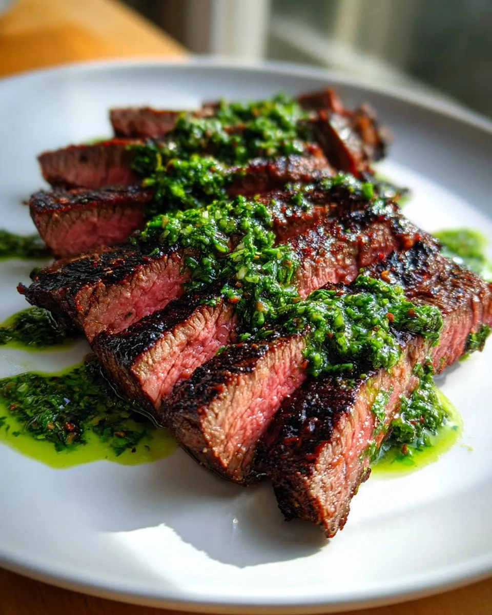 Chimichurri Marinated Flank Steak - detail 4