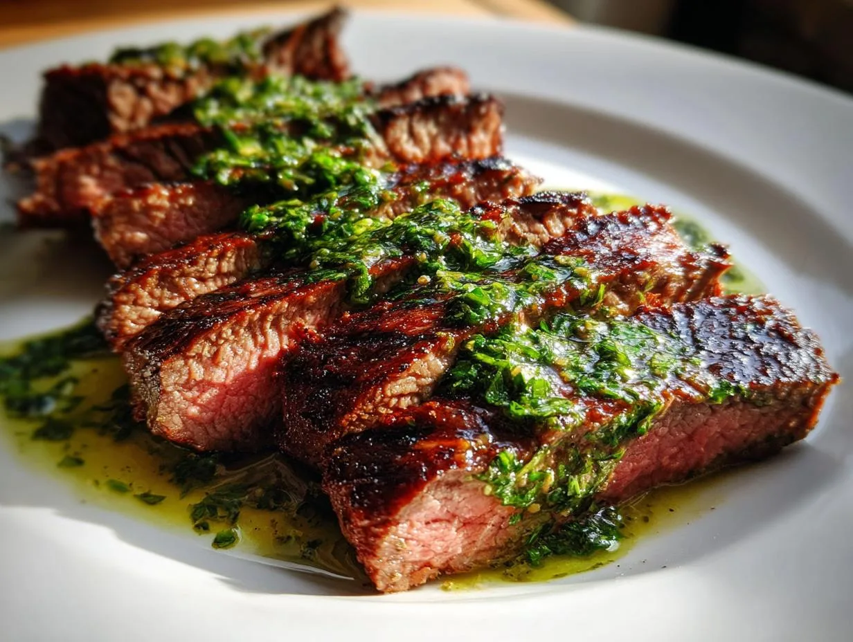 Chimichurri Marinated Flank Steak: Irresistible 15-Minute Grilled Perfection