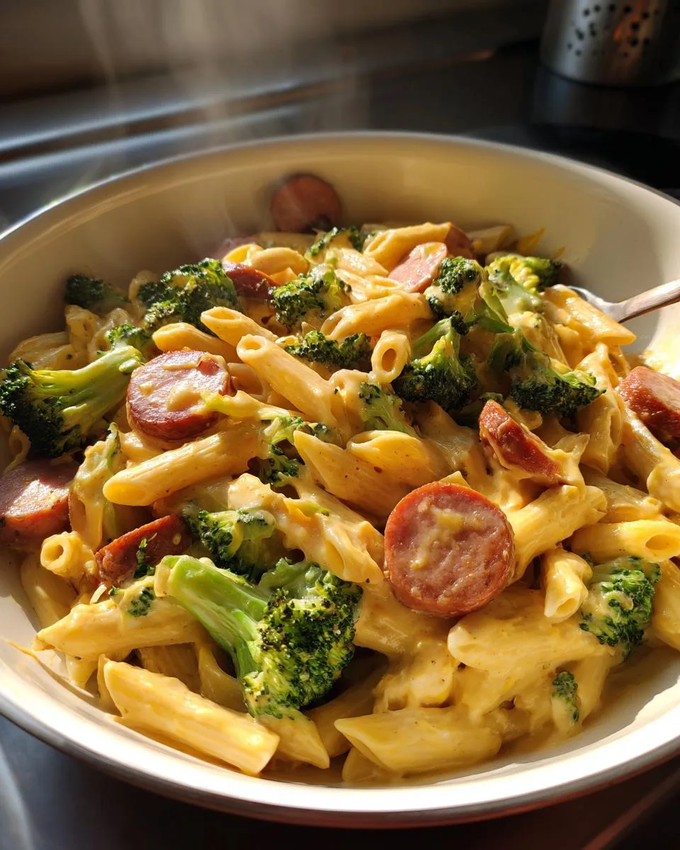 Creamy Kielbasa Broccoli Skillet - detail 3