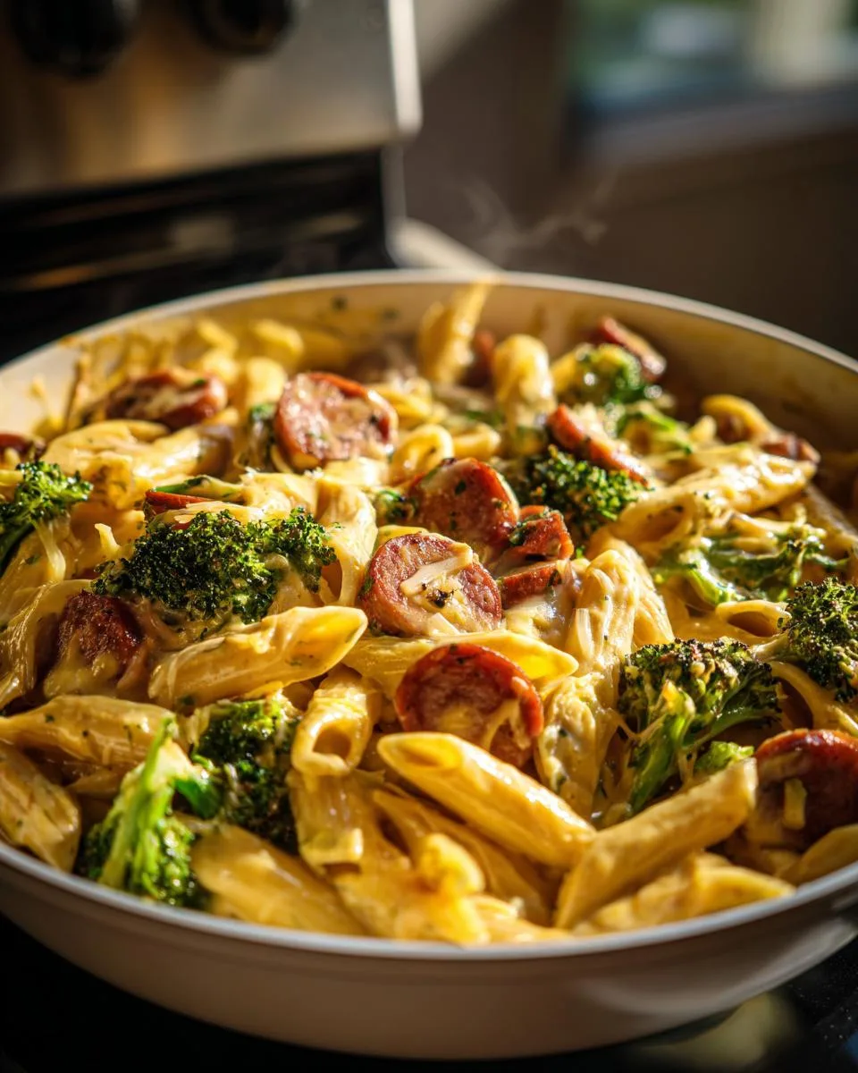 Creamy Kielbasa Broccoli Skillet - detail 4