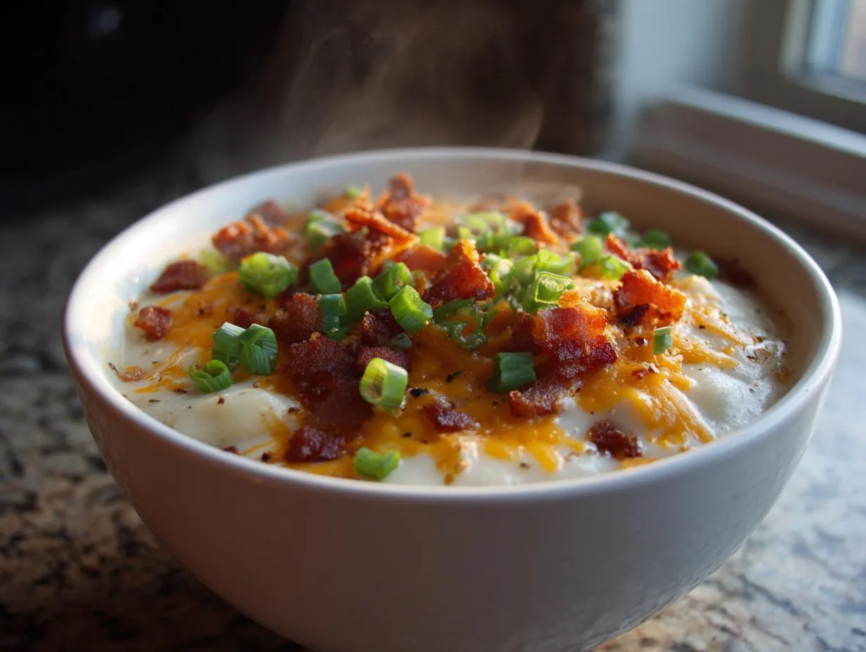Creamy Loaded Baked Potato Soup: 4-Star Comfort in a Bowl