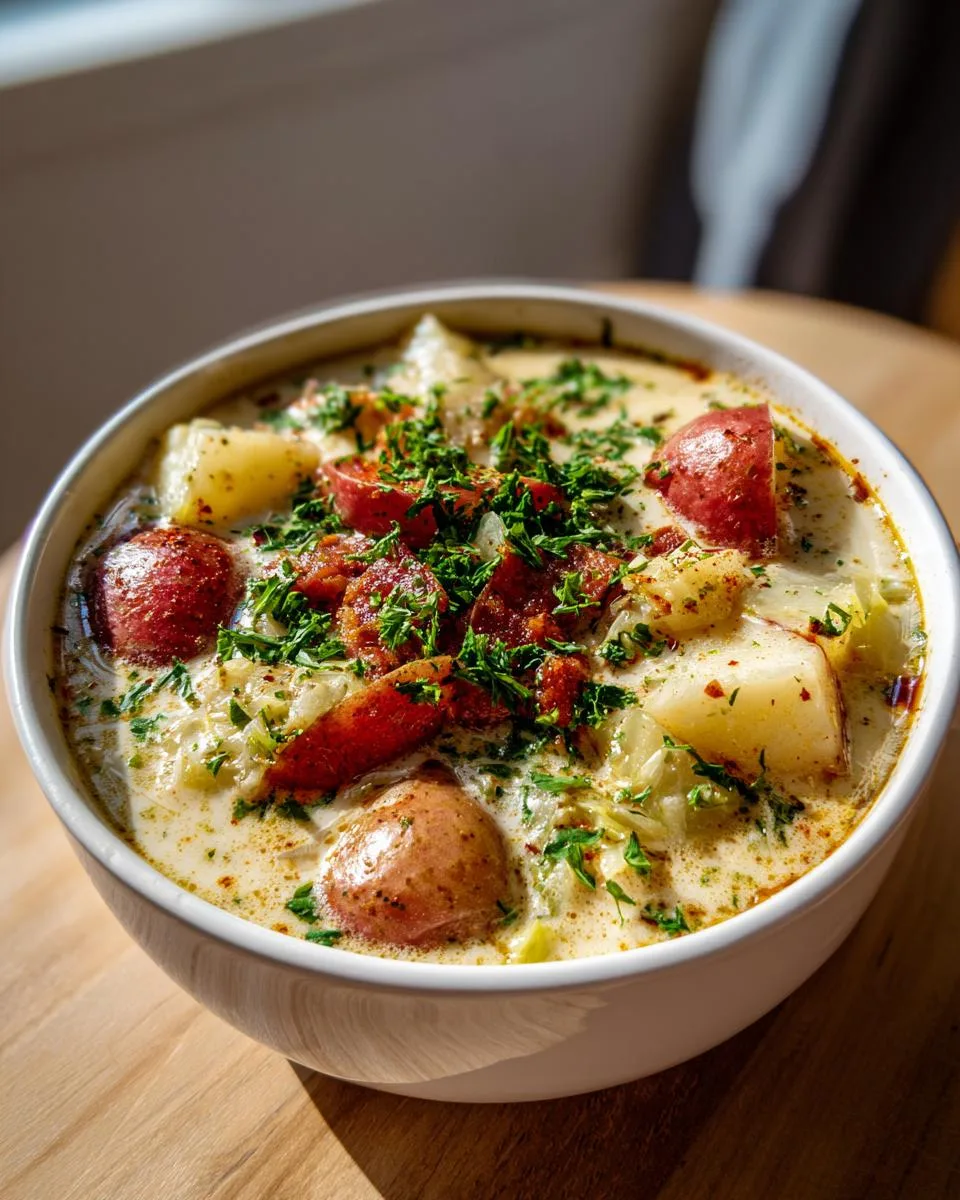 Creamy Potato Soup With Cabbage - detail 2