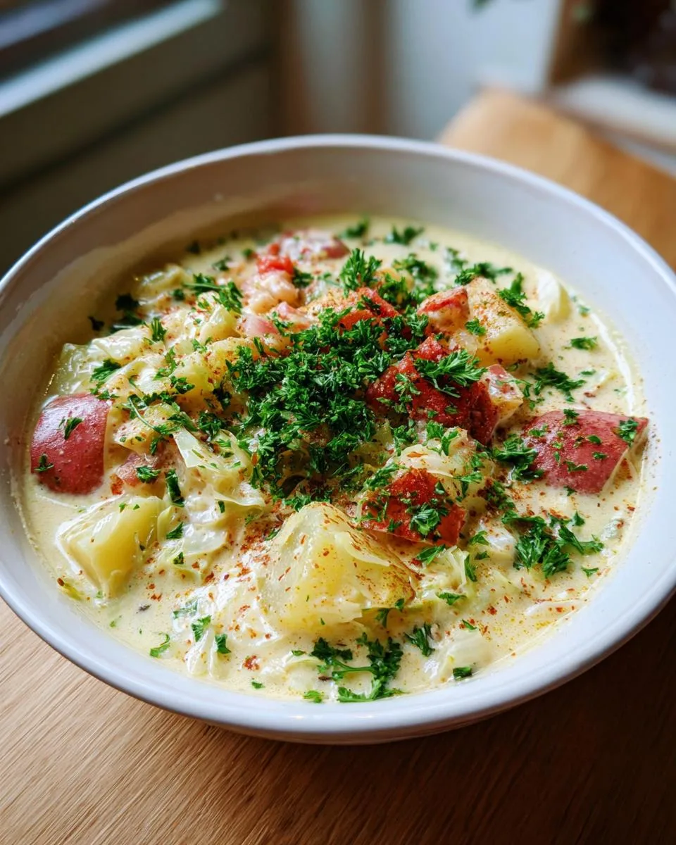 Creamy Potato Soup With Cabbage - detail 4