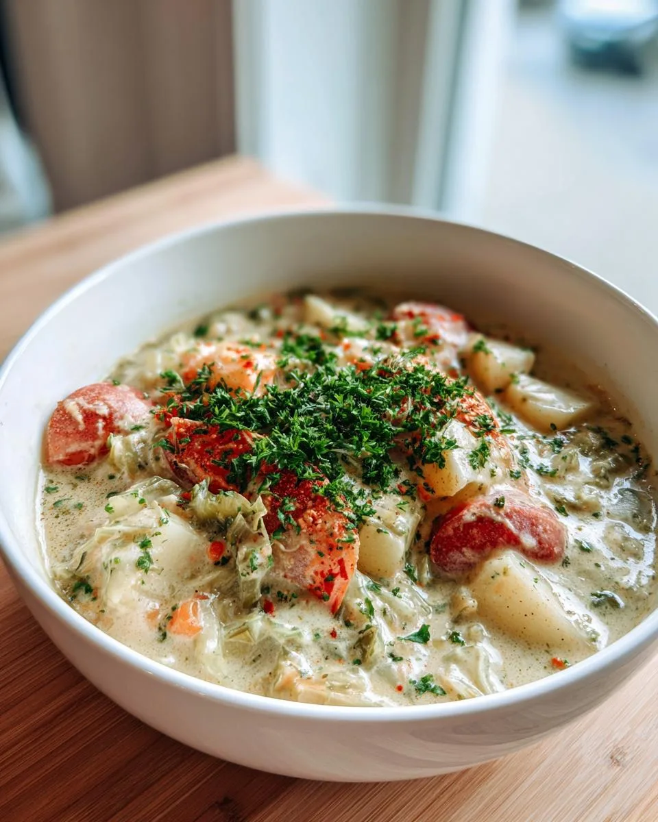 Creamy Potato Soup With Cabbage - detail 5