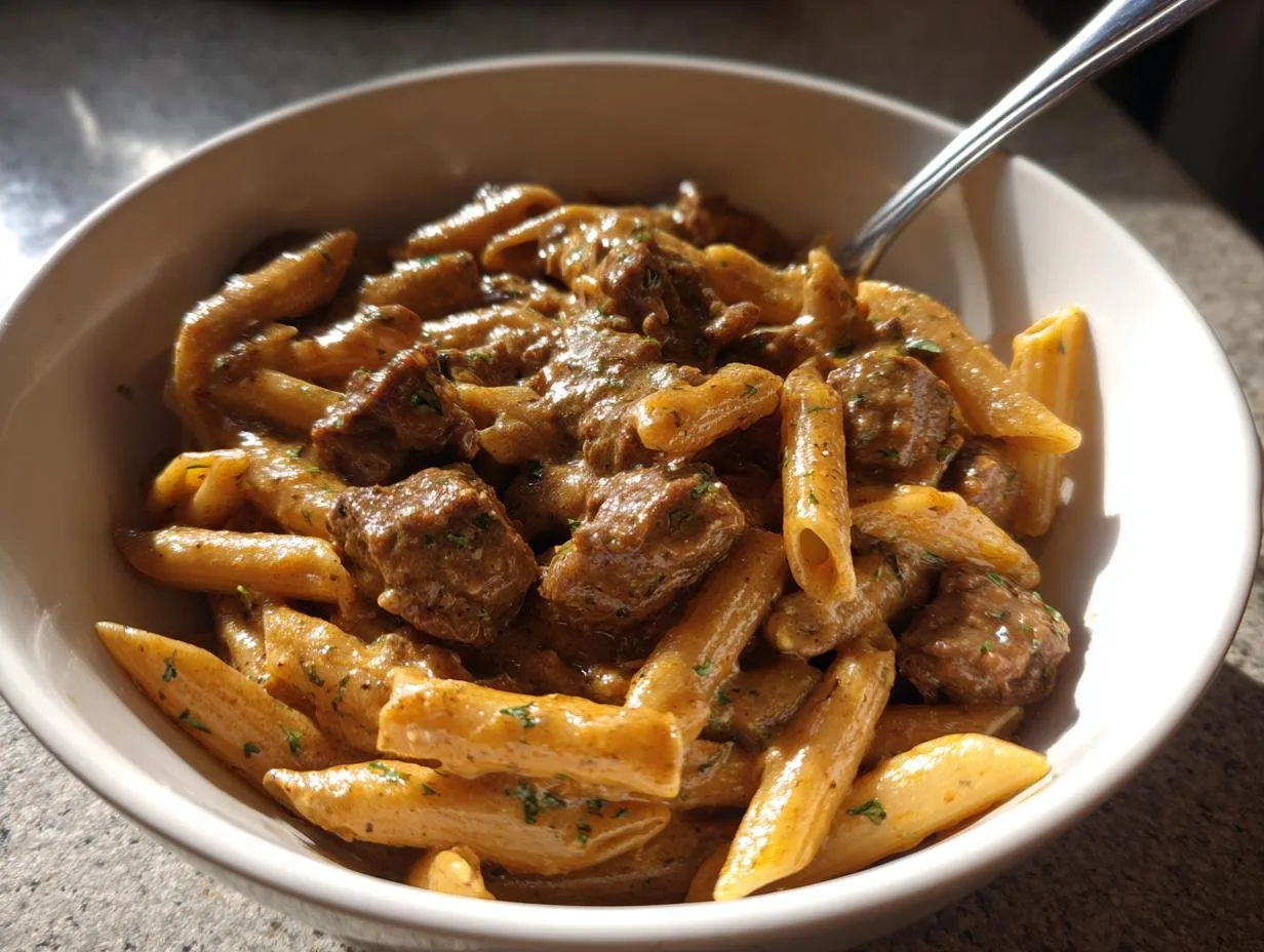 Creamy Slow Cooker Beef Pasta: 6-Hour Comfort in 1 Pot