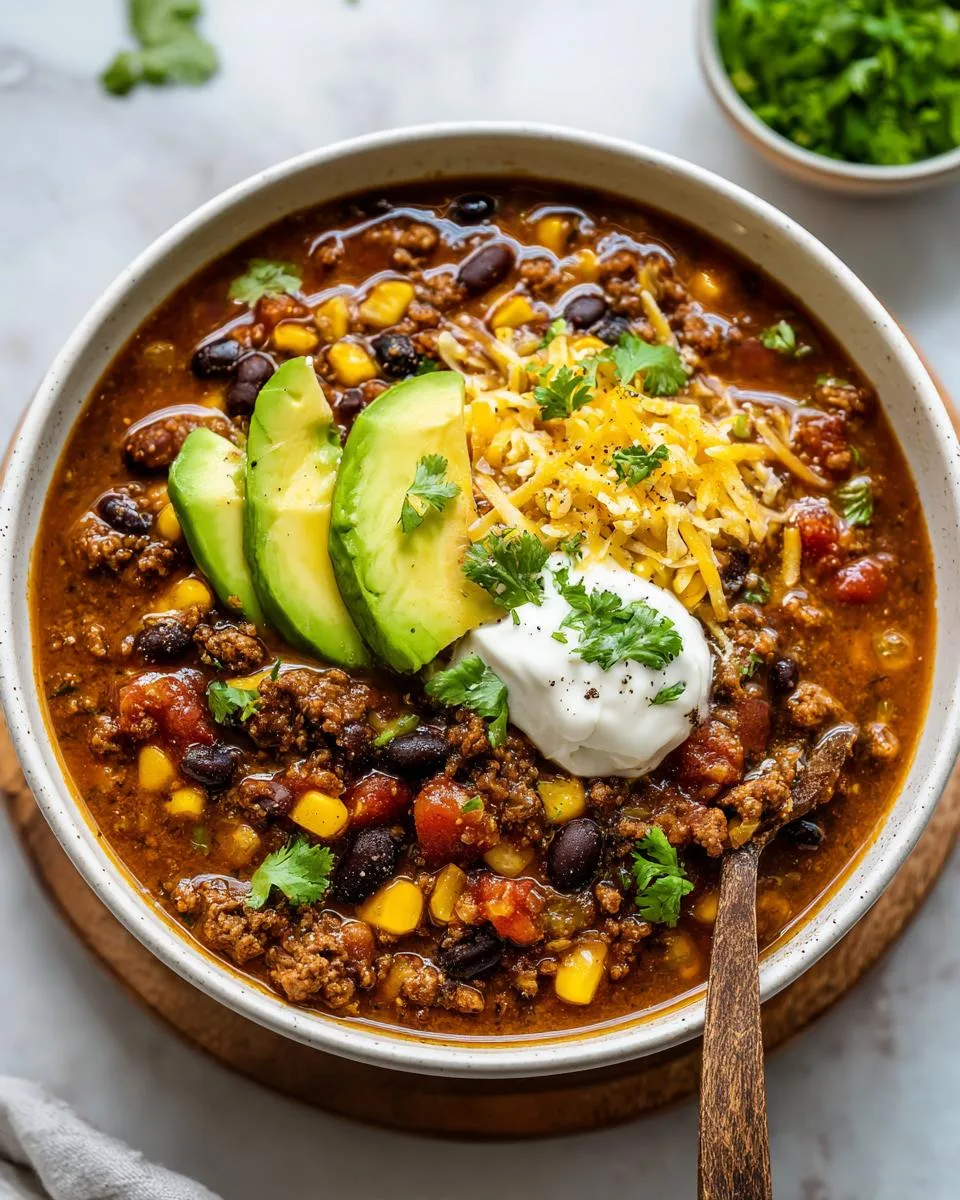 Creamy Taco Soup - detail 2