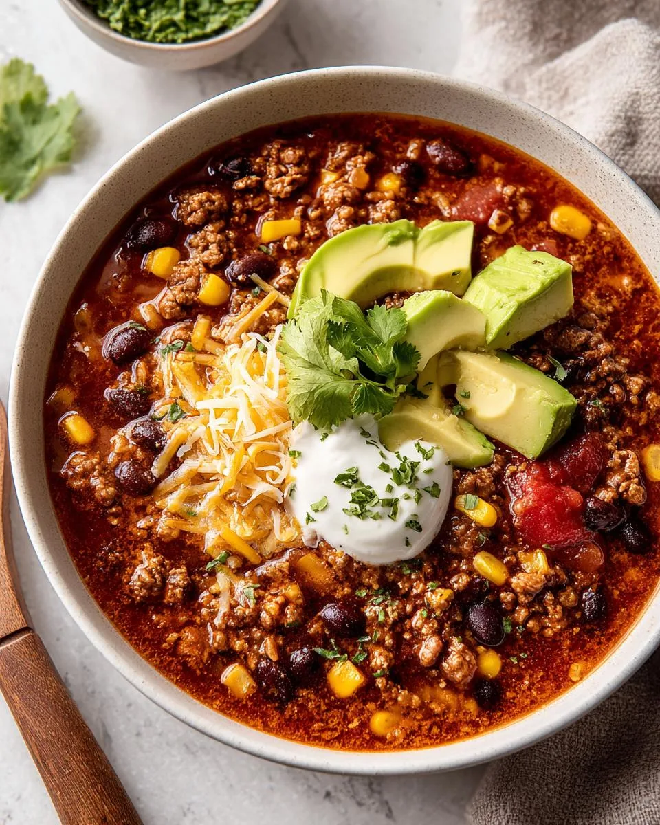 Creamy Taco Soup - detail 3