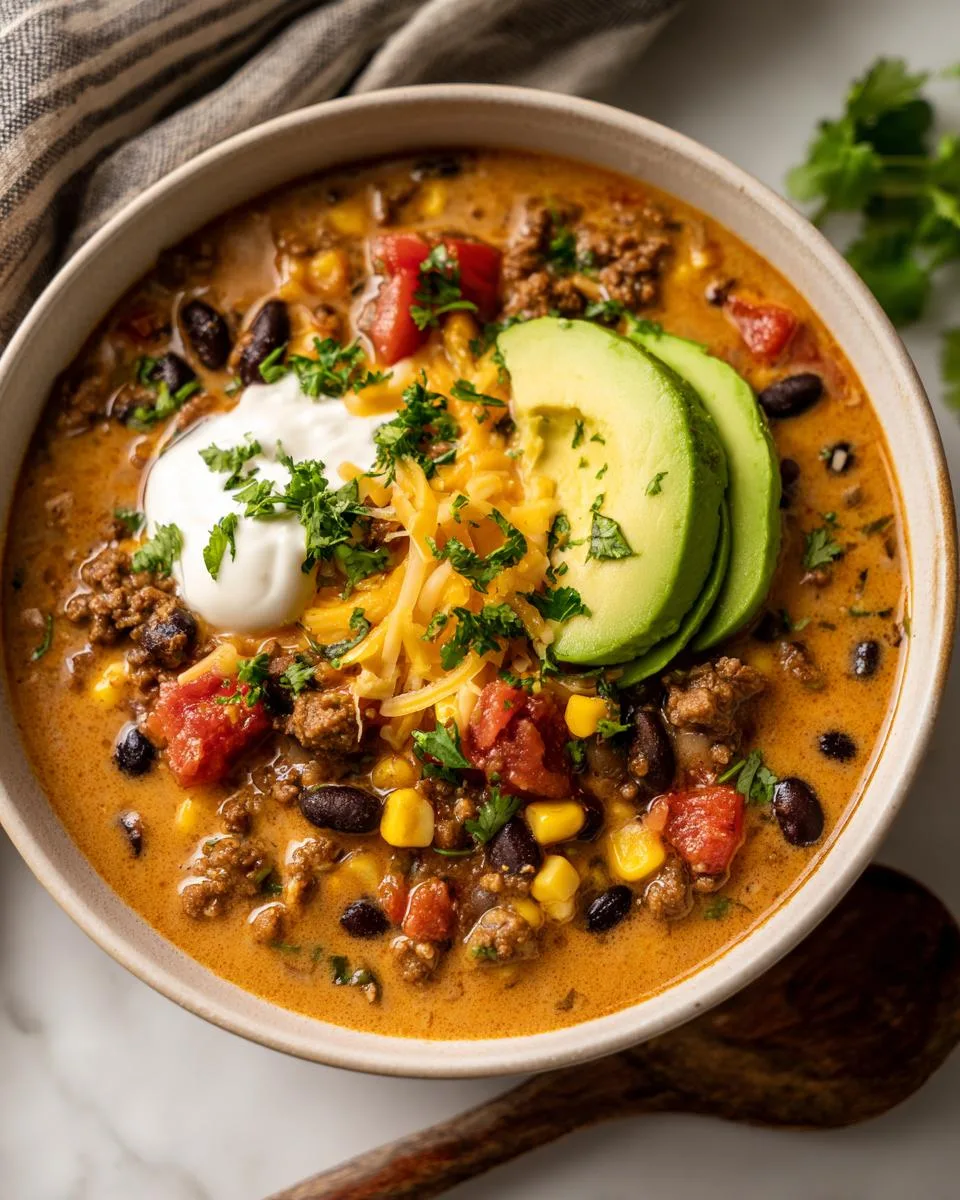 Creamy Taco Soup - detail 4