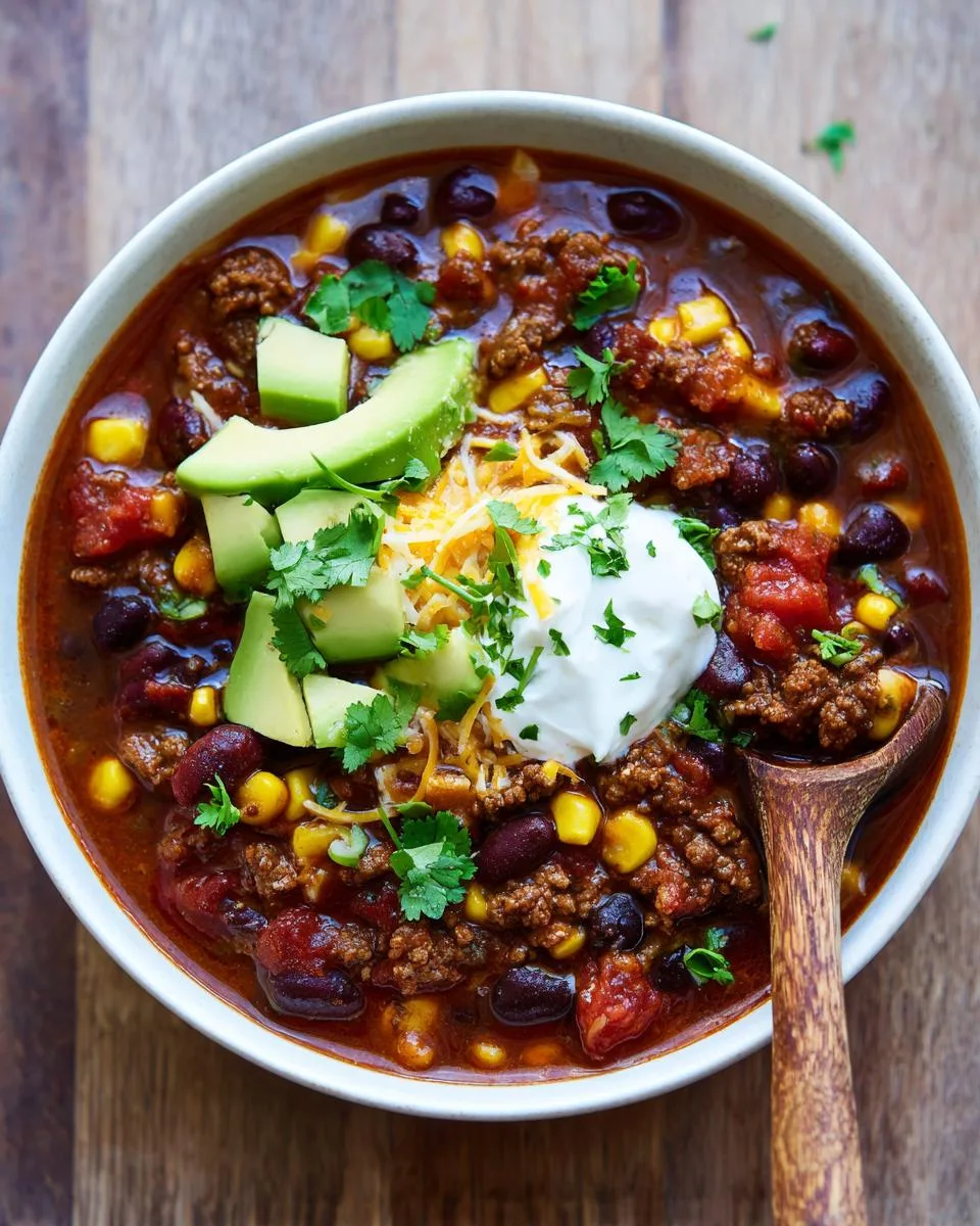 Creamy Taco Soup - detail 5