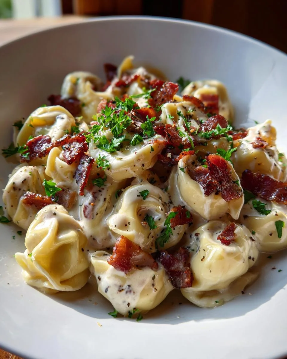 Creamy Tortellini Carbonara - detail 2