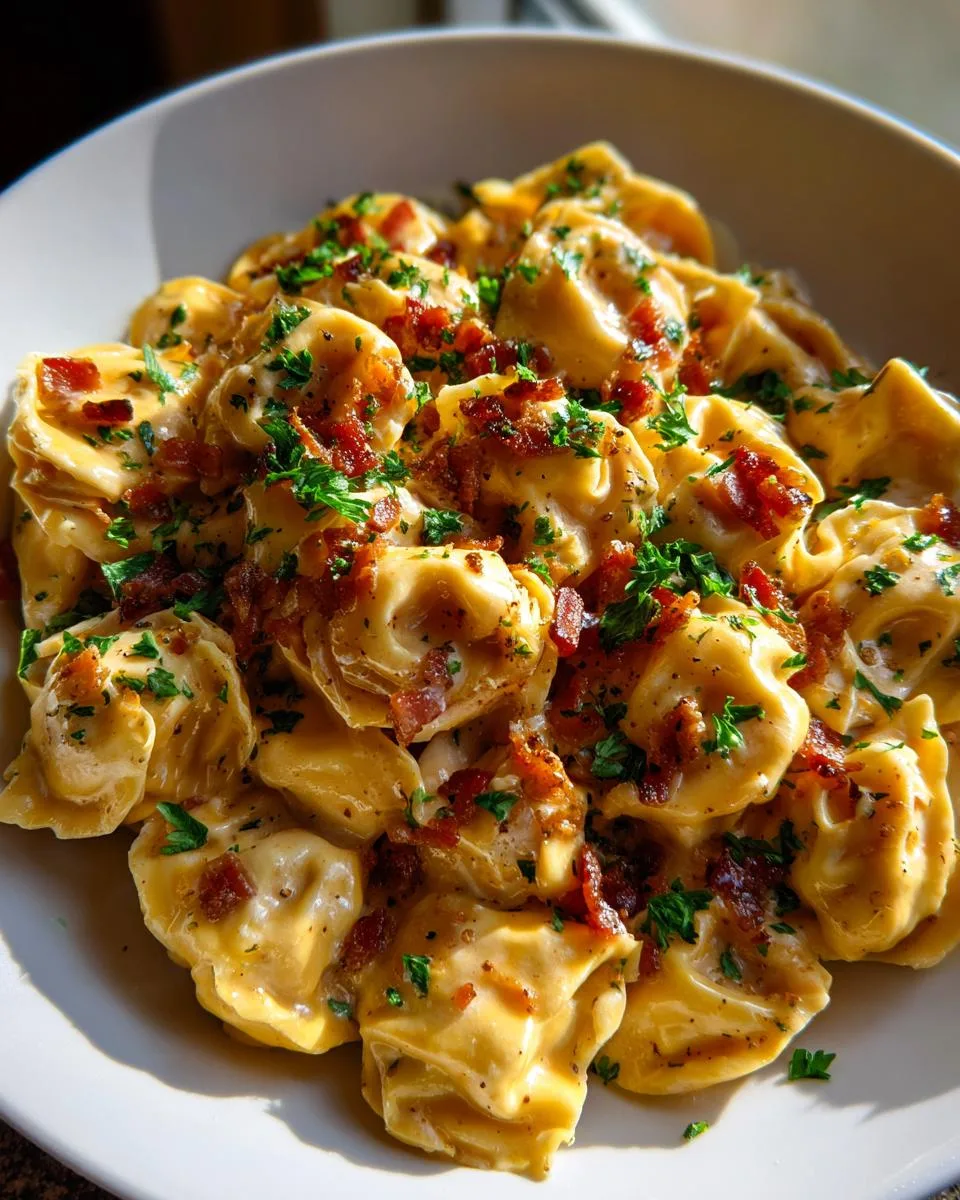 Creamy Tortellini Carbonara - detail 3