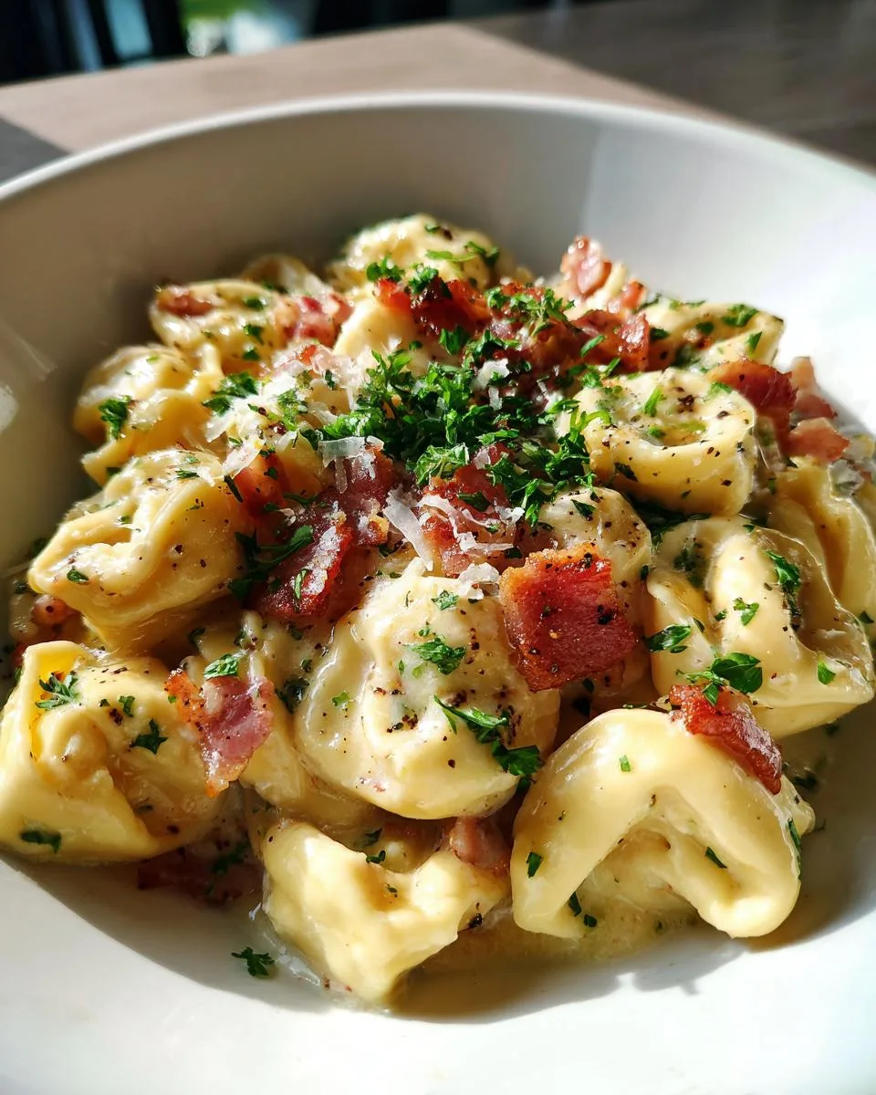 Creamy Tortellini Carbonara - detail 4