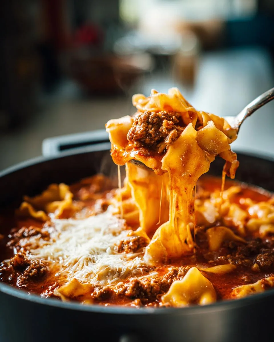 Crock Pot Lasagna Soup - detail 4