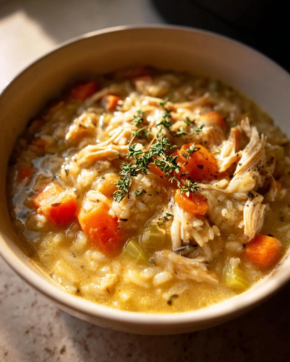 Crockpot Chicken and Wild Rice Soup - detail 2
