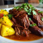Crockpot Chipotle Pineapple Pot Roast