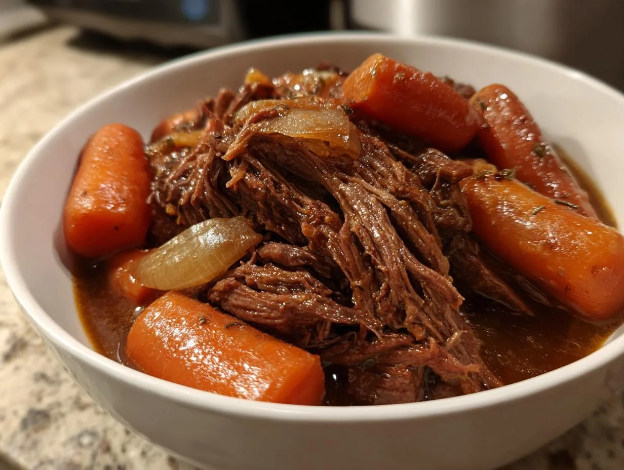 Tender Crockpot Pot Roast Recipe in 4 Simple Steps