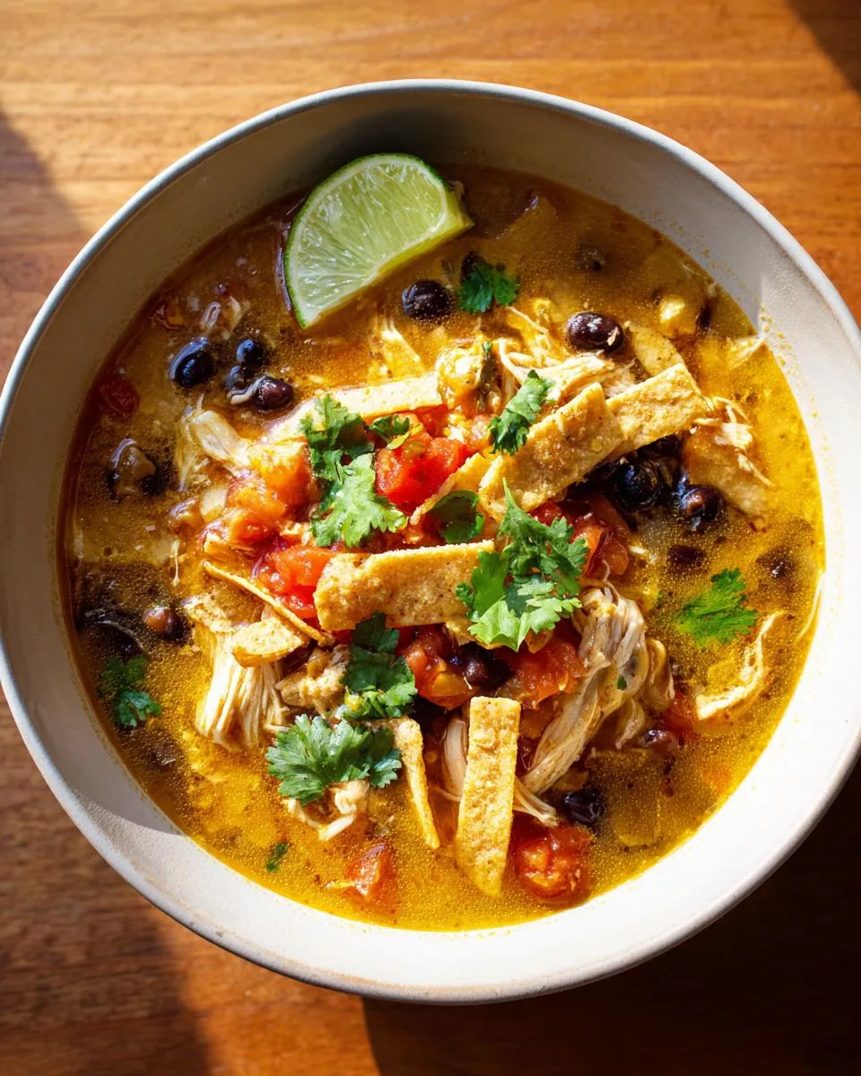 Easiest Chicken Tortilla Soup - detail 2