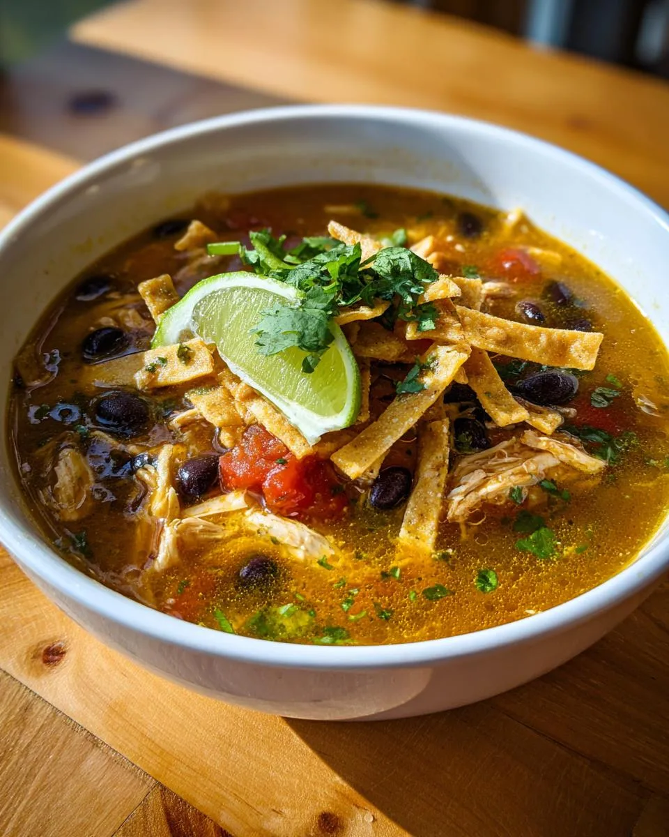 Easiest Chicken Tortilla Soup - detail 3