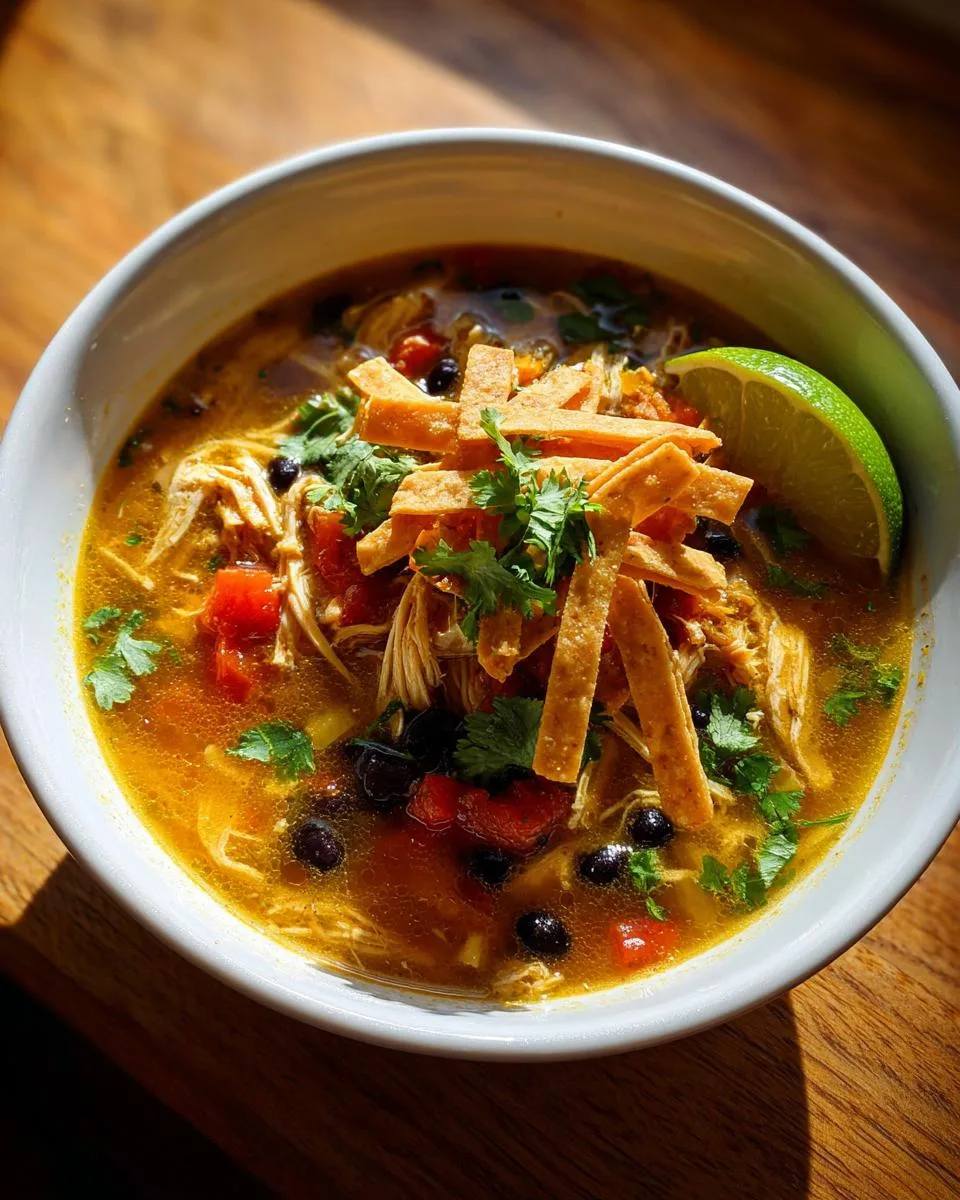 Easiest Chicken Tortilla Soup - detail 4