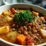 Easy Lentil Potato Soup