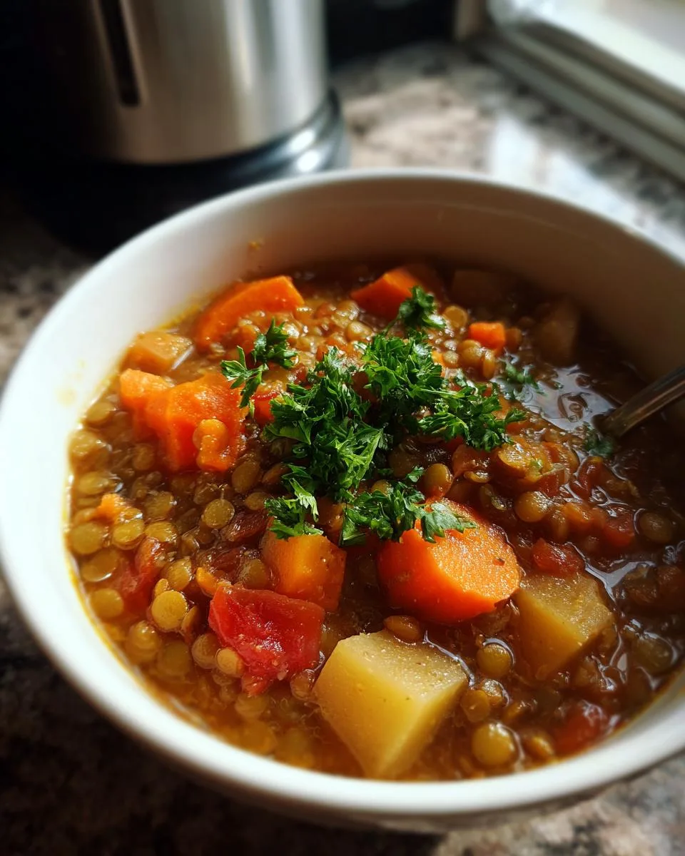Easy Lentil Potato Soup - detail 5