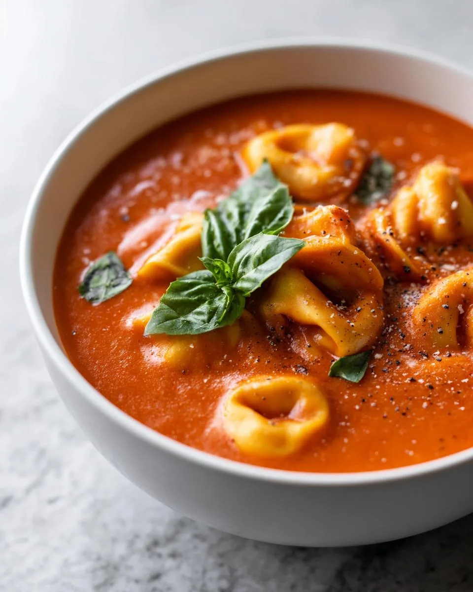 Easy Tomato Tortellini Soup - detail 1