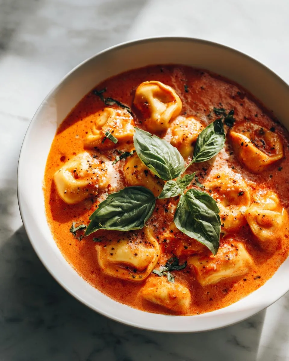 Easy Tomato Tortellini Soup - detail 2