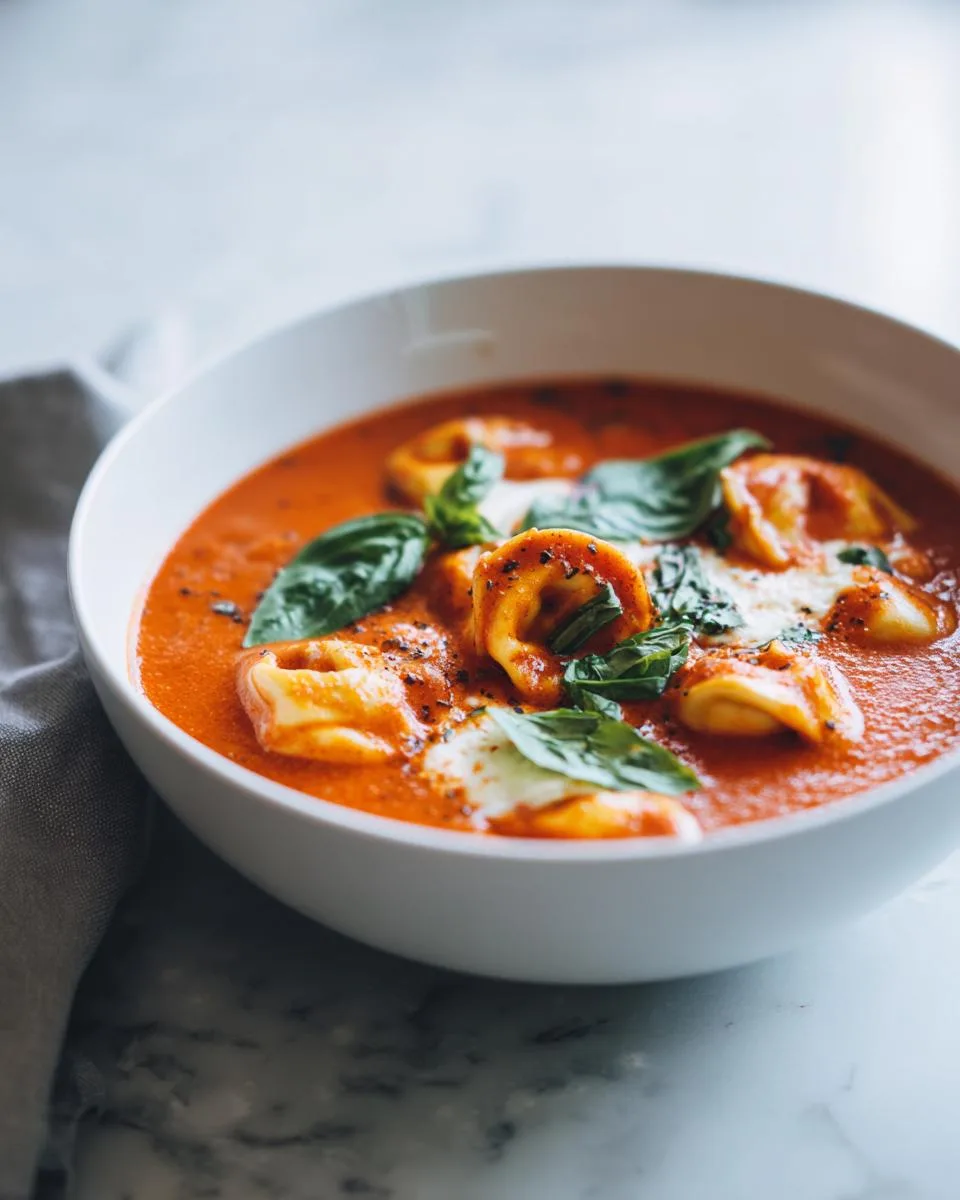 Easy Tomato Tortellini Soup - detail 4