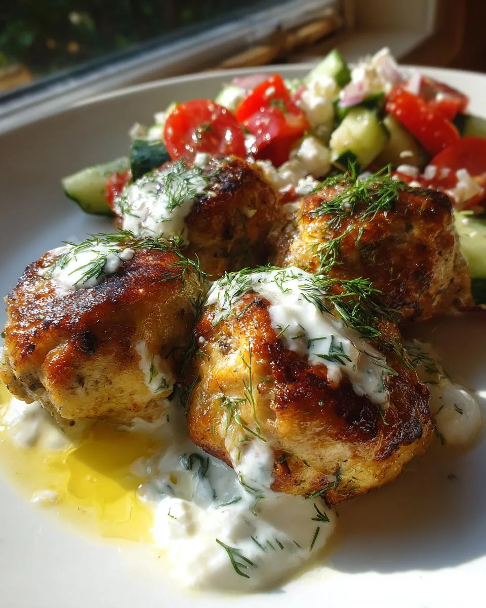 Greek Turkey Meatballs Tzatziki - detail 1