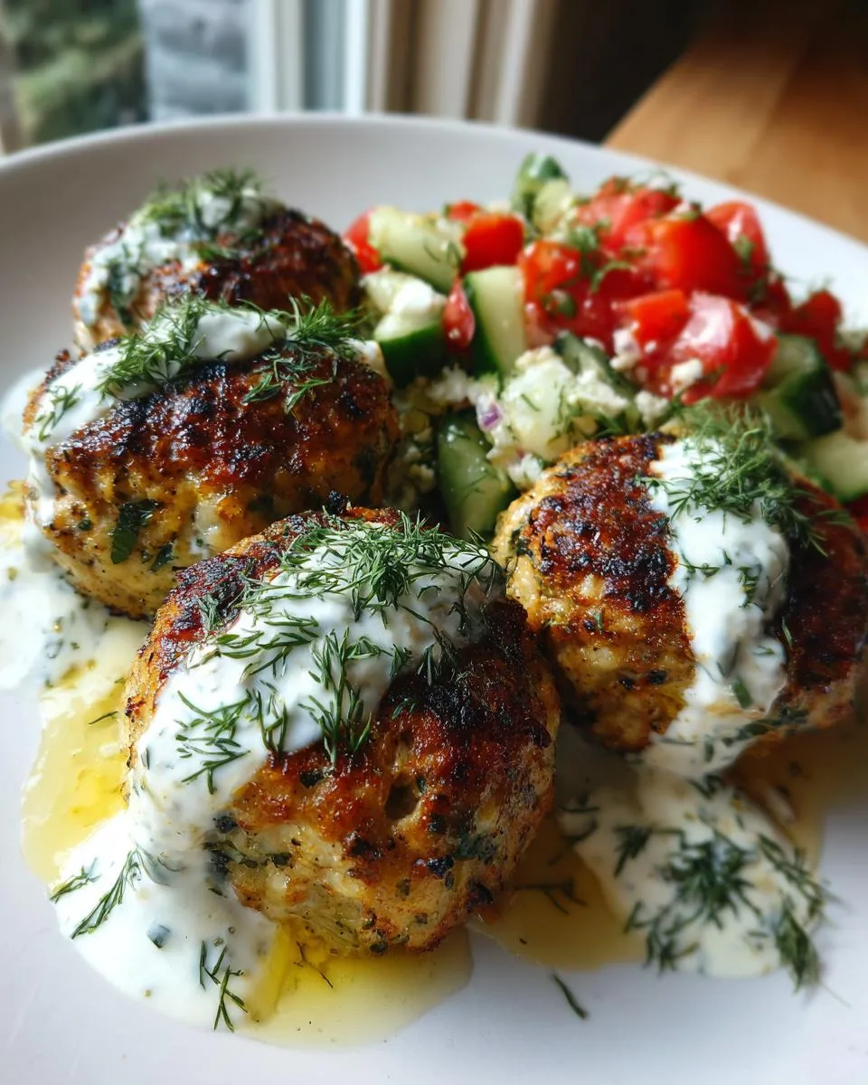 Greek Turkey Meatballs Tzatziki - detail 5
