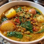 Healthy Mediterranean Lentil Soup