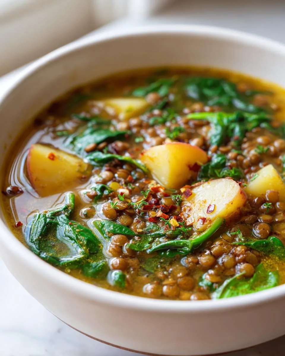 Healthy Mediterranean Lentil Soup - detail 5