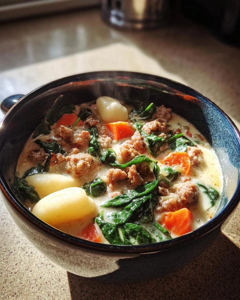 Italian Sausage Gnocchi Soup - detail 2