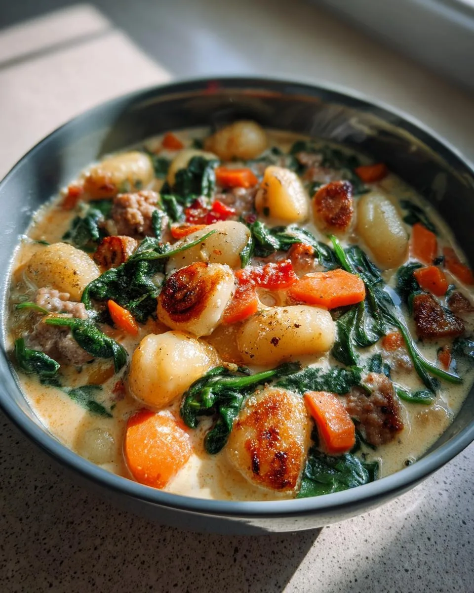 Italian Sausage Gnocchi Soup - detail 5
