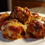 Keto Cheesy Pizzeria Meatballs