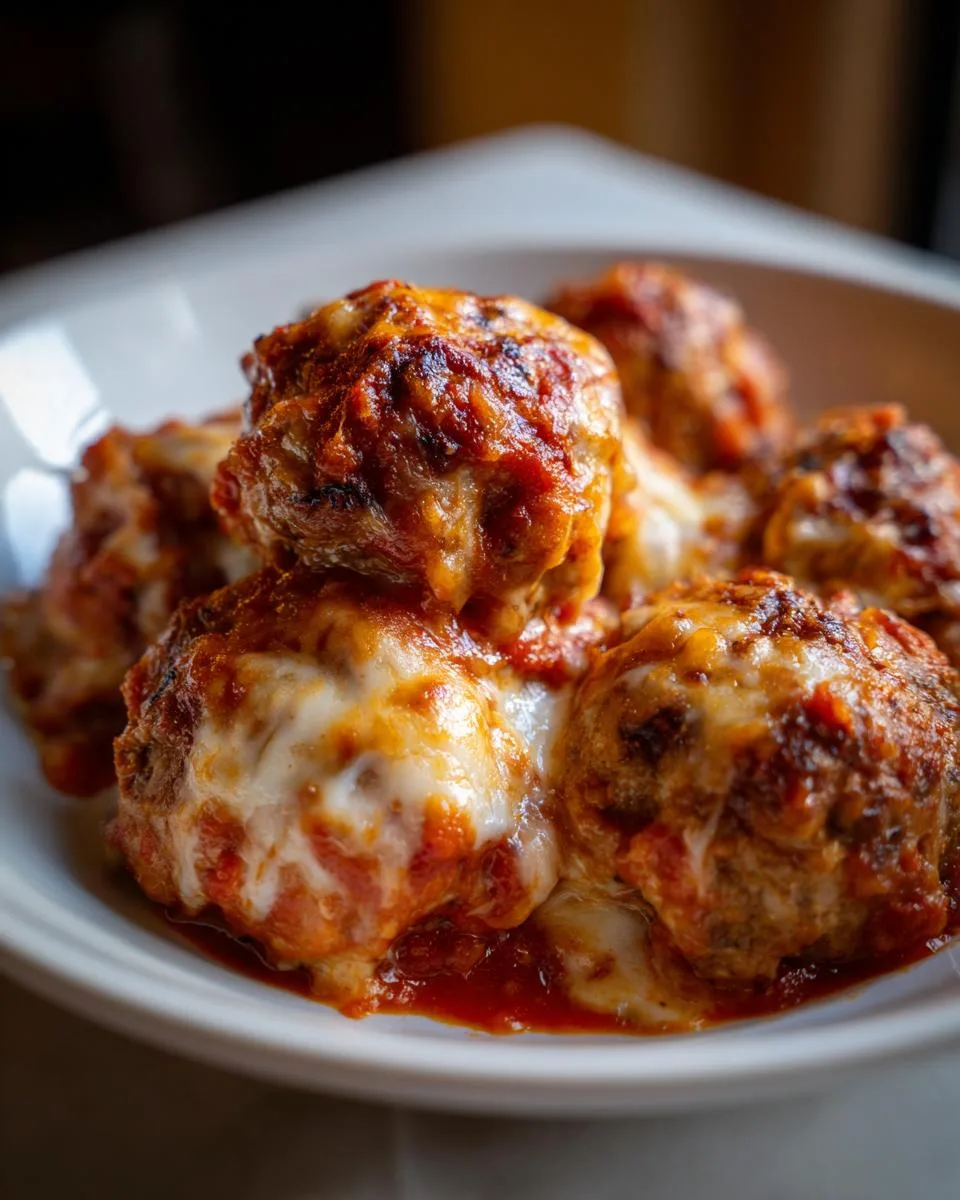 Keto Cheesy Pizzeria Meatballs - detail 4
