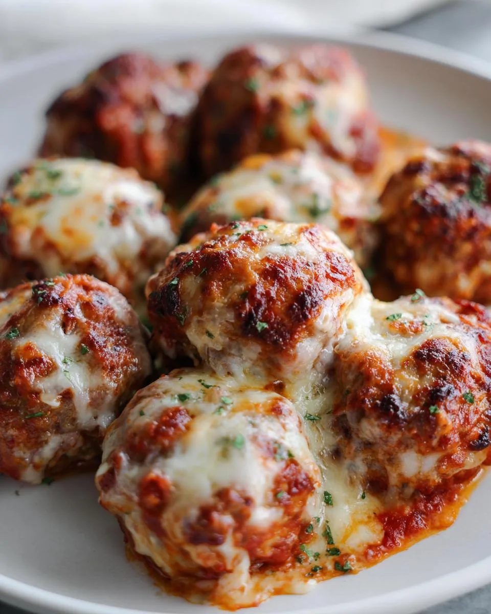 Keto Cheesy Pizzeria Meatballs - detail 5