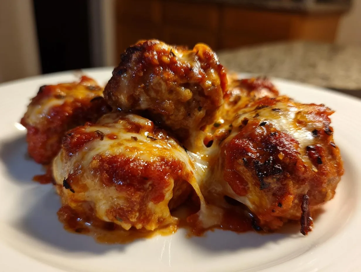 35-Minute Keto Cheesy Pizzeria Meatballs That Taste Like Heaven