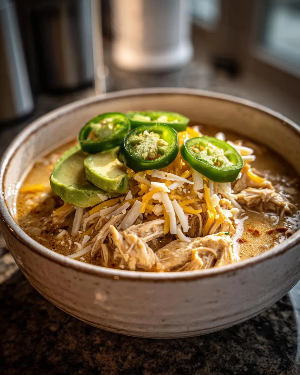 Keto White Chicken Chili - detail 1
