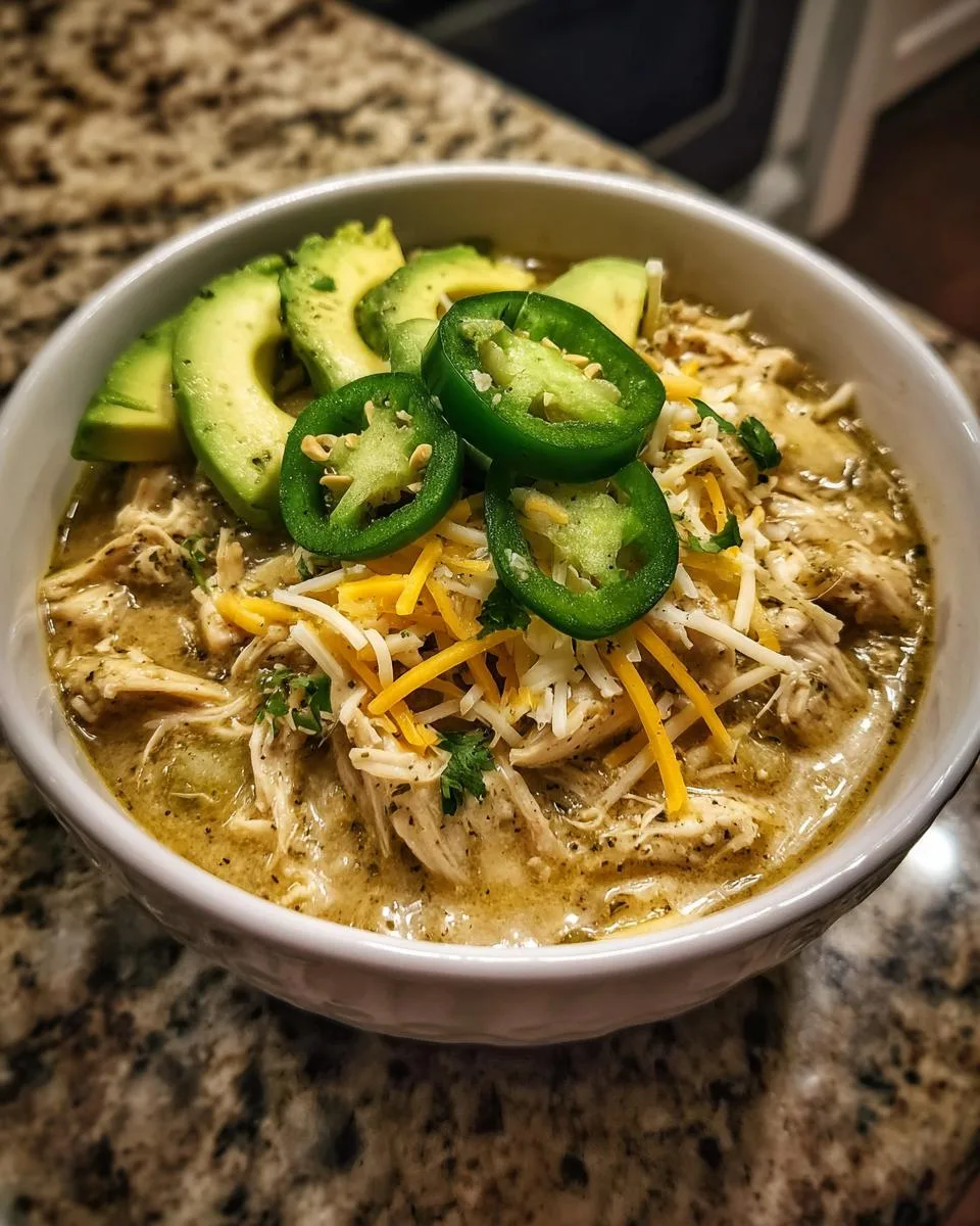 Keto White Chicken Chili - detail 2